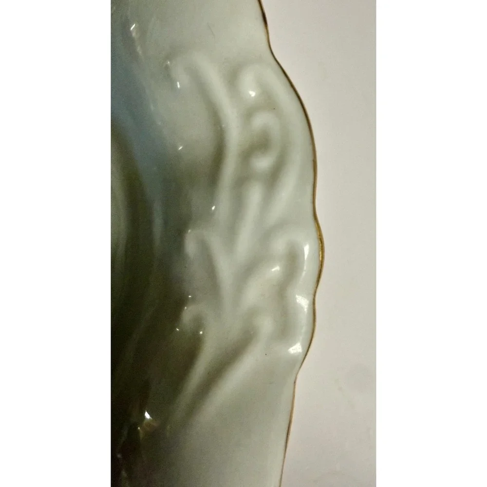 Vintage Lefton China Hand Painted Flowers #6843 Petite Pitcher & Wash Bowl